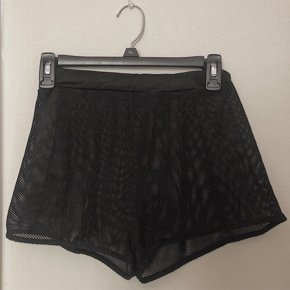 elastic waist fishnet dance / festival shorts !